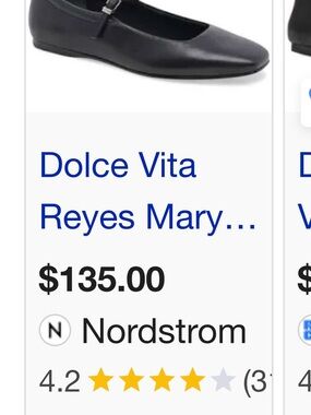 Dolce Vita Black Mary Jane Flats with Strap